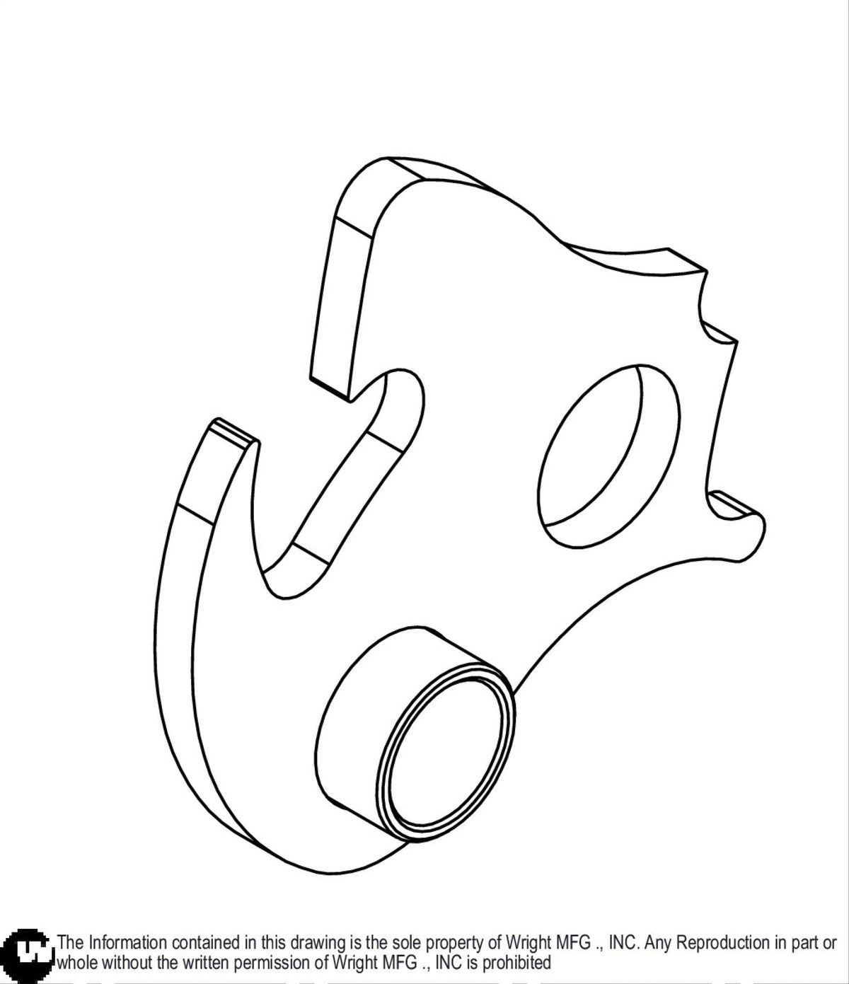 WZK Deck Lift Latch Weldment 96460043 Default Title