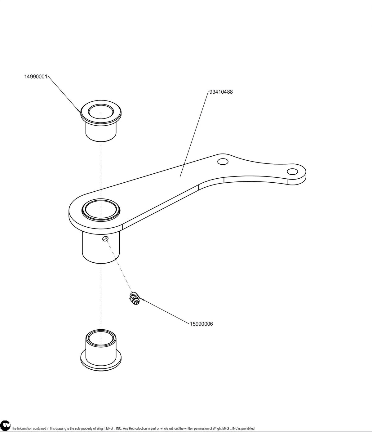 Sentar II Hydro Idler Arm Assembly 98410109 Default Title