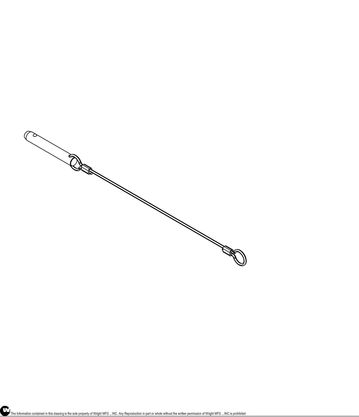 .375 X1.875 Pin Height W Lanyard 98410153 Default Title
