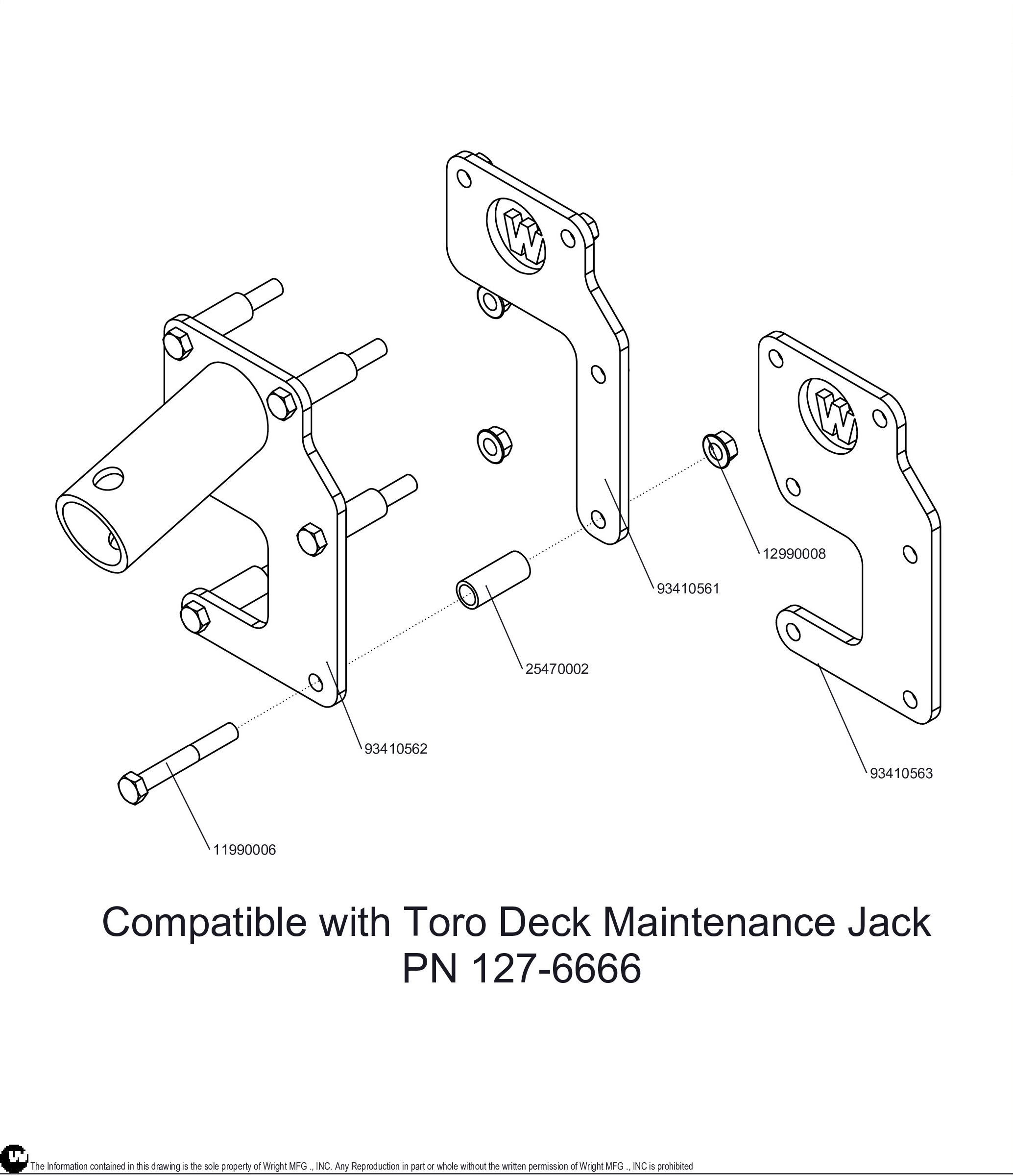Mower Jack Adaptor Kit - Click Image to Close